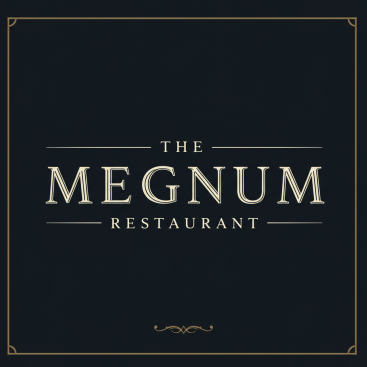 The Megnum Restoranı İçin Logo Tasarım. yarışmasına tasarımcı Freelancetasarim tarafından sunulan  tasarım 