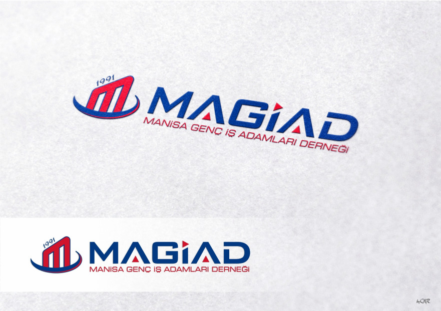 Manisa Genç İşadamları Derneği Yeni Logo yarışmasına tasarımcı ASL REKLAM tarafından sunulan  tasarım 