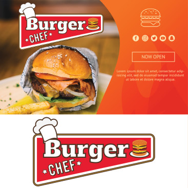 BURGERCHEF LOGO TASARIMI yarışmasına tasarımcı ZBT tarafından sunulan  tasarım 