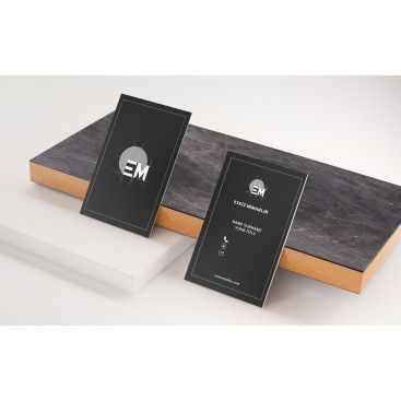 SADE VE ŞIK logo ve kartvizit yarışmasına tasarımcı Buket Genç tarafından sunulan  tasarım 