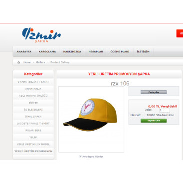 İzmir Şapka Logo Tasarımı yarışmasına tasarımcı Ahenk tarafından sunulan  tasarım 