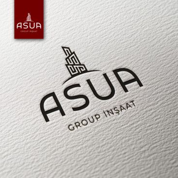ASUR İNŞAAT İÇİN LOGO TASARIM yarışmasına tasarımcı pinkselldesign tarafından sunulan  tasarım 