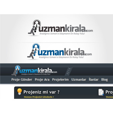 UzmanKirala.com Logo Revizyonu yarışmasına tasarımcı tombulkedi tarafından sunulan  tasarım 