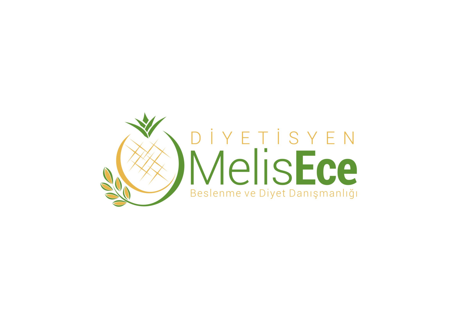 Tasarlayan RΛPİDO-Diyetisyen İçin Logo ve Kartvizit 