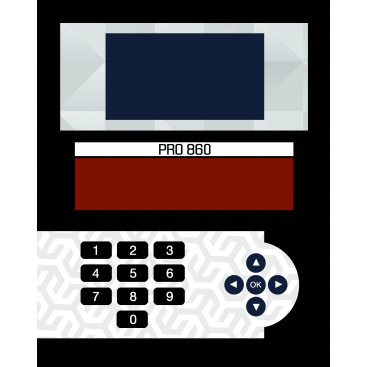 PRO-860 membrane switch tasarımı yarışmasına tasarımcı ersinndogan tarafından sunulan  tasarım 