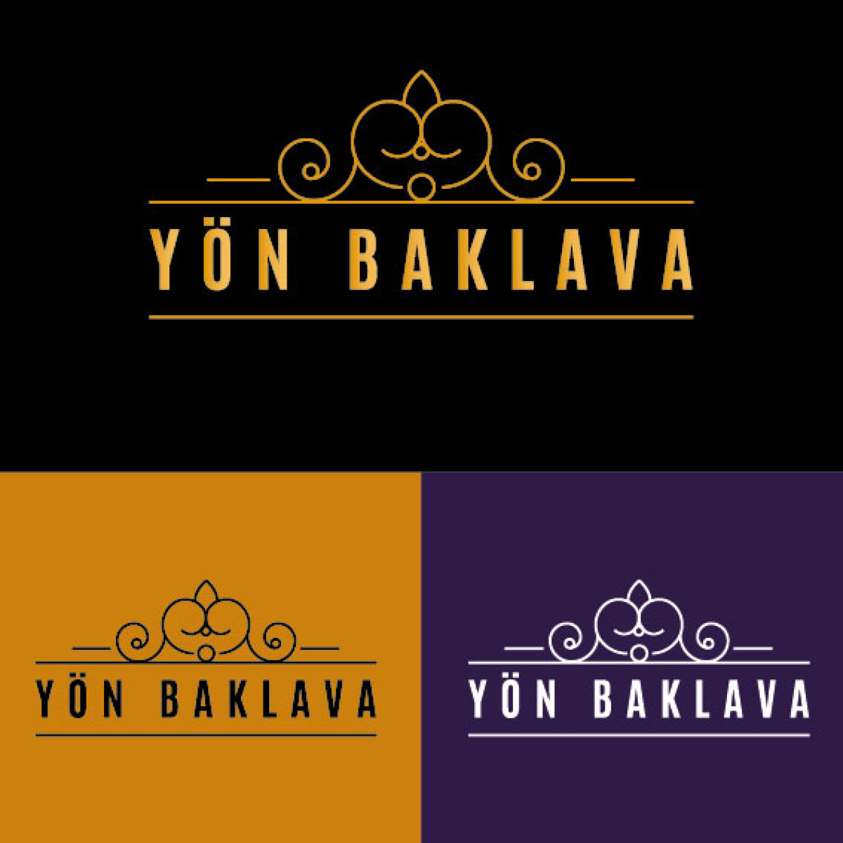 Tasarlayan ozanurtekin-Yön Baklava şirketimiz için sade ve şık
