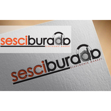 Sesciburada E-Ticaret sistemiz için logo yarışmasına tasarımcı A.yustas tarafından sunulan  tasarım 