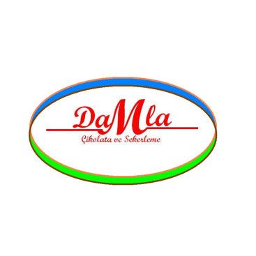 DAMLA Çikolata ve Şekerleme logo tasarım yarışmasına tasarımcı TeZCaN tarafından sunulan  tasarım 