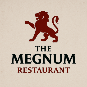 The Megnum Restoranı İçin Logo Tasarım. yarışmasına tasarımcı inanç doğan tarafından sunulan  tasarım 