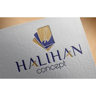 HALIHAN markası için logo ve tabela yarışmasına tasarımcı kursunkalem tarafından sunulan  tasarım 