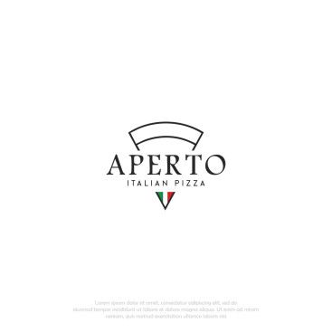 APERTO PİZZA LOGOSUNU ARIYOR yarışmasına tasarımcı pixelpalette tarafından sunulan  tasarım 