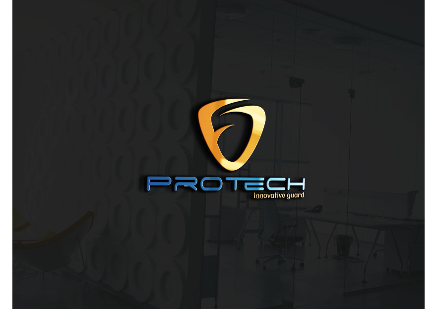 Protech Güvenlik Logo-amblem tasarımı yarışmasına tasarımcı GhostSpy tarafından sunulan  tasarım 