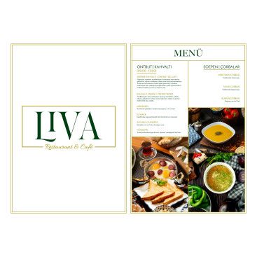 Restoran cafe tarzı menü tasarımı  yarışmasına tasarımcı Bbusra21 tarafından sunulan  tasarım 