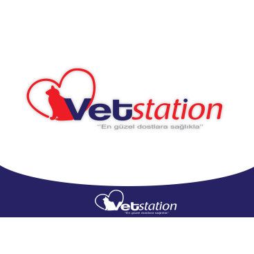 VET STATION VETERİNER KLİNİĞİ   LOGO  yarışmasına tasarımcı dream_design tarafından sunulan  tasarım 
