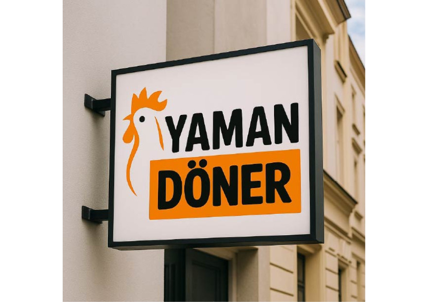 Kuru Yolum Helal Tavuk Döner Markası  yarışmasına tasarımcı Gizemkaracaa tarafından sunulan  tasarım 