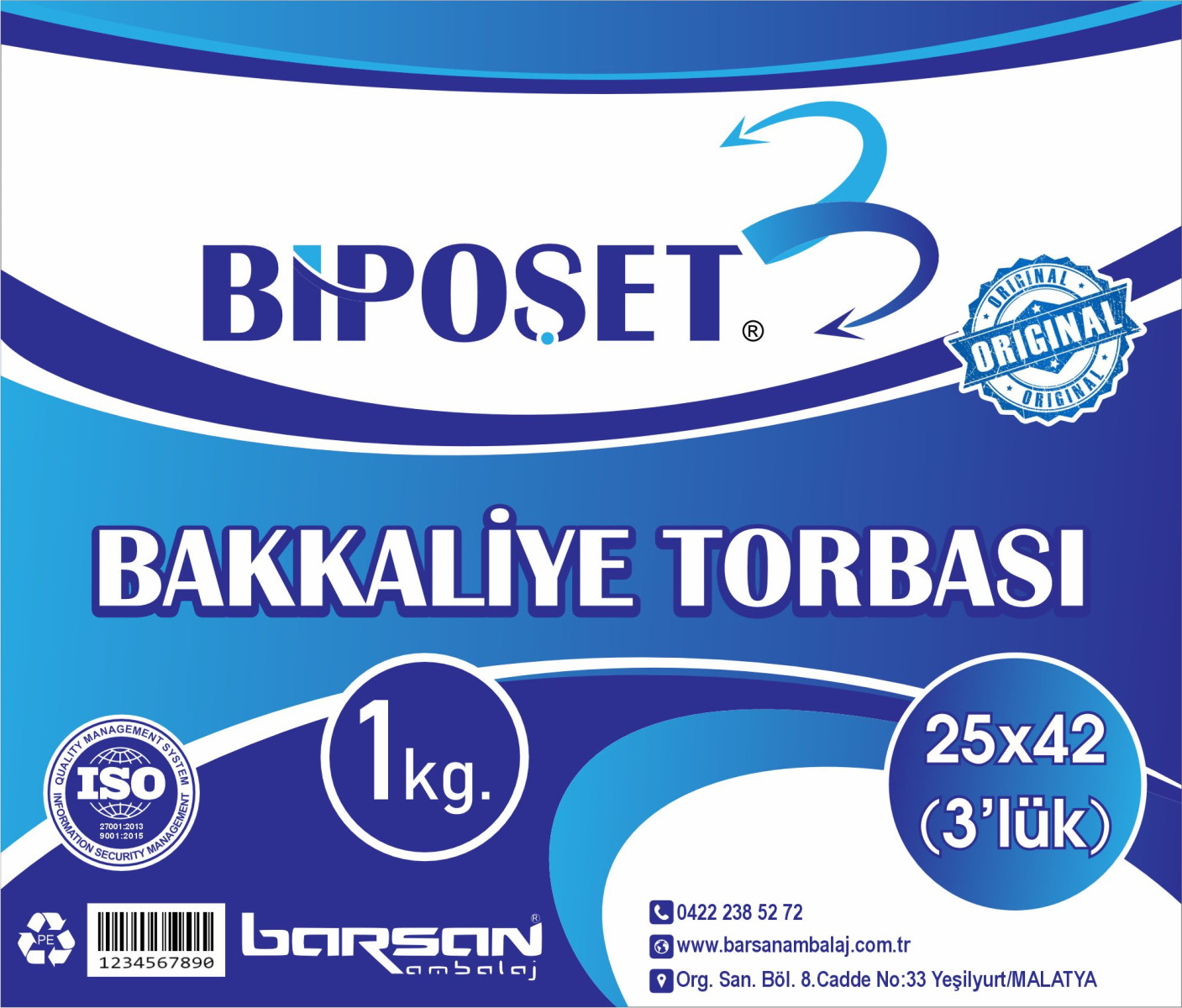 Tasarlayan 443618-BAKKALİYE TORBASI  DIŞ AMBALAJ TASARIMI