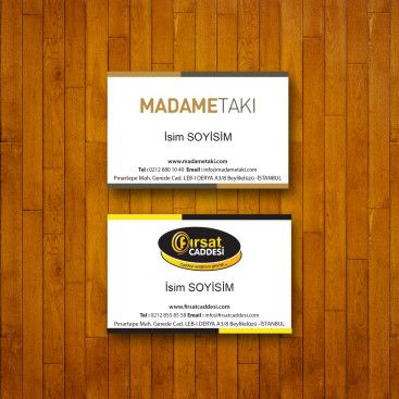 2 Marka Tek Kartvizit yarışmasına tasarımcı ayguncimen tarafından sunulan  tasarım 