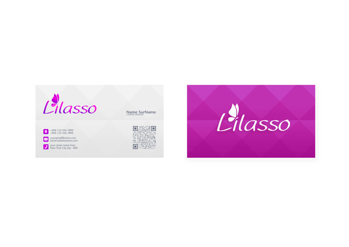 Tasarlayan grfkismail-''LİLASSO'' MARKASI İÇİN LOGO-KARTVİZİT