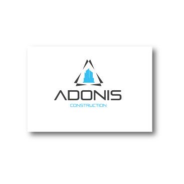 Adonis Construction Logo Tasarımı yarışmasına tasarımcı Green Cat tarafından sunulan  tasarım 