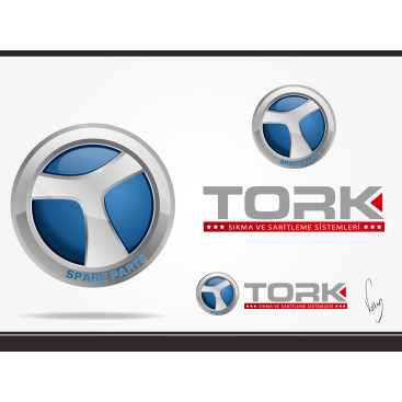 Otomotiv yedek parça logo tasarımı yarışmasına tasarımcı volkanKocaman tarafından sunulan  tasarım 