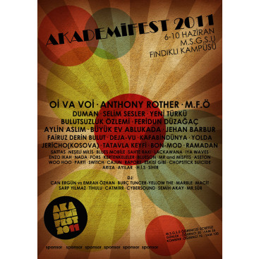 Akademifest 2011 Afiş Tasarımı yarışmasına tasarımcı arketik tarafından sunulan  tasarım 