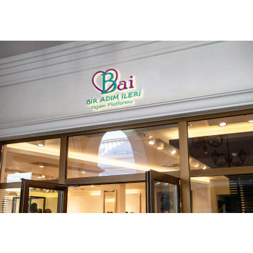 Bir Adım İleri Yaşam Platformu LOGO yarışmasına tasarımcı İlknur topal tarafından sunulan  tasarım 