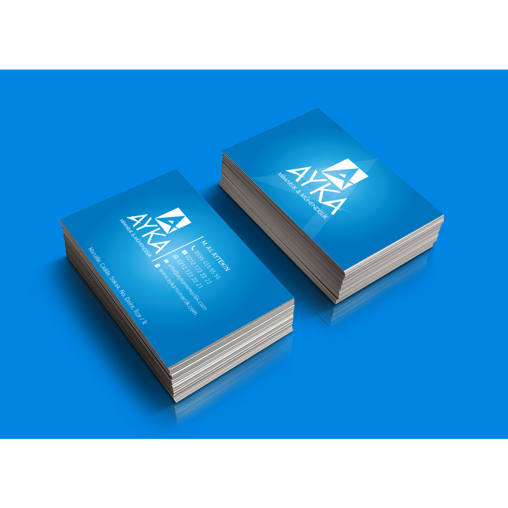 Kartvizit tasarımı yarışmasına yılmazgrafik tarafından girilen tasarım