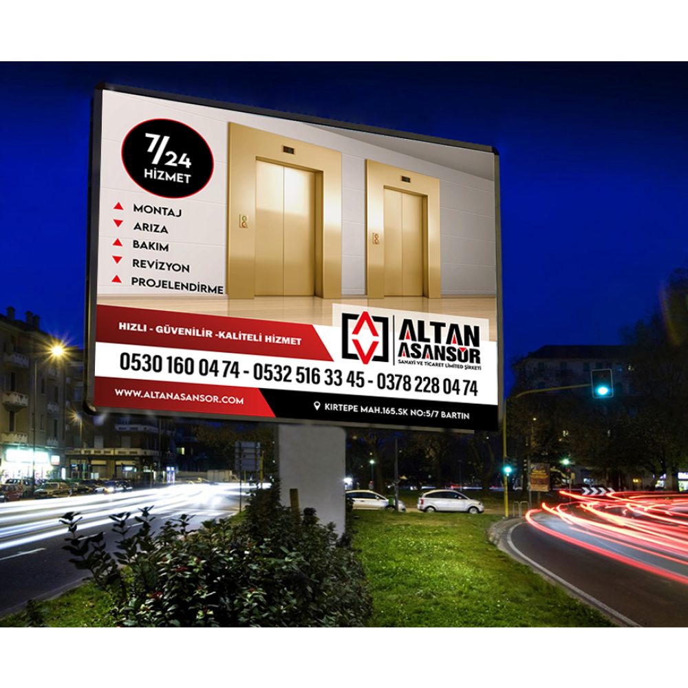 Ana yol kenarlarına tabela tasarımı yarışmasına AKLI FİKRİ TASARIM tarafından girilen tasarım