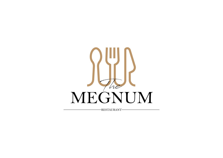 The Megnum Restoranı İçin Logo Tasarım. yarışmasına tasarımcı hilalcabas tarafından sunulan  tasarım 