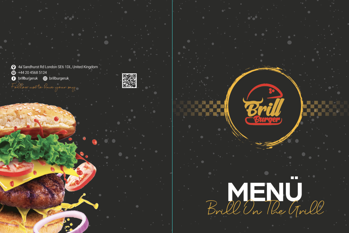 Tasarlayan Ayes Tasarım-Burger Restoran Menu Tasarimi 