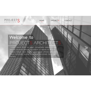 PROJECTS ARCHİTECTS - WEB TASARIM YARIŞ! yarışmasına tasarımcı mefinydesign tarafından sunulan  tasarım