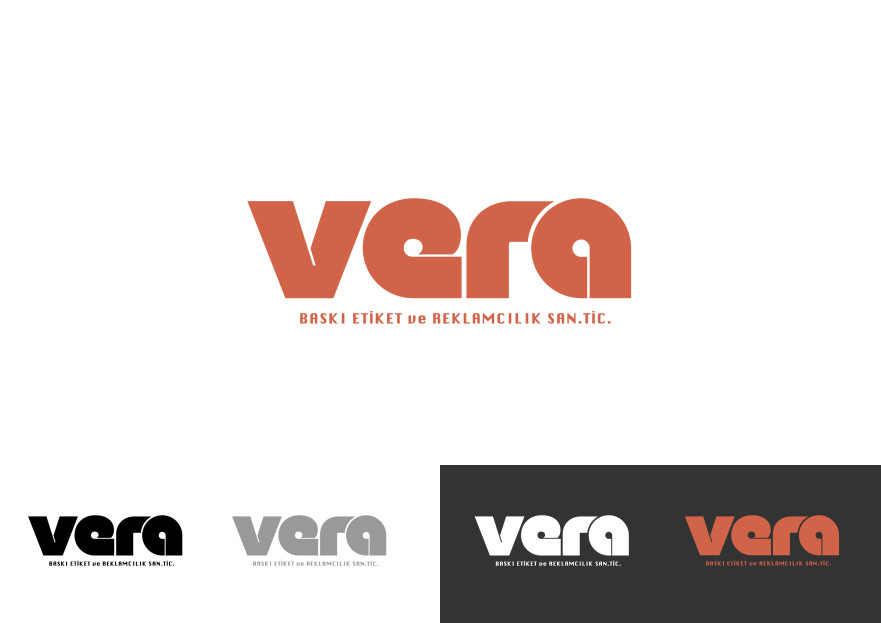 VERA BASKI ETİKET ve REKLAMCILIK SAN TİC yarışmasına tasarımcı küçükada tarafından sunulan  tasarım 