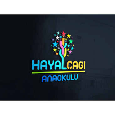 Anaokulu Logosu yarışmasına tasarımcı hbgrafik tarafından sunulan  tasarım 