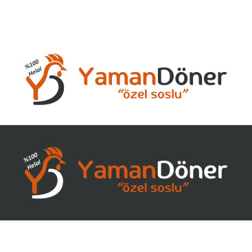 Kuru Yolum Helal Tavuk Döner Markası  yarışmasına tasarımcı melek gümüş tarafından sunulan  tasarım 