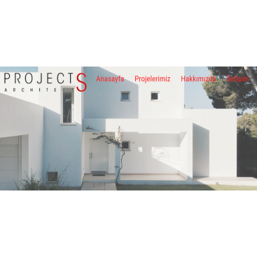 PROJECTS ARCHİTECTS - WEB TASARIM YARIŞ! yarışmasına tasarımcı MEL4 tarafından sunulan  tasarım