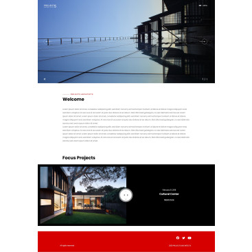 PROJECTS ARCHİTECTS - WEB TASARIM YARIŞ! yarışmasına tasarımcı tuportfolyo tarafından sunulan  tasarım