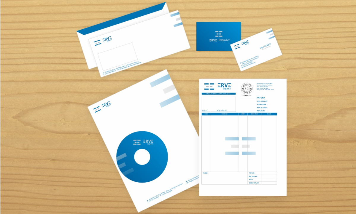 Tasarlayan dreamfairy-ERVE İnşaat İçin Logo+KurumsalKimlik