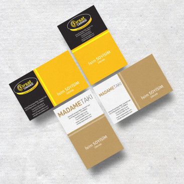 2 Marka Tek Kartvizit yarışmasına tasarımcı fuzuli tarafından sunulan  tasarım 