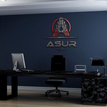 ASUR İNŞAAT İÇİN LOGO TASARIM yarışmasına tasarımcı Gökko0 tarafından sunulan  tasarım 