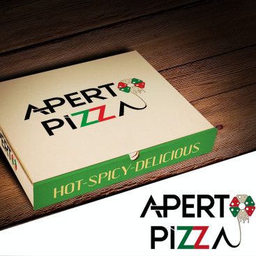 APERTO PİZZA LOGOSUNU ARIYOR yarışmasına tasarımcı Gizem SC tarafından sunulan  tasarım 