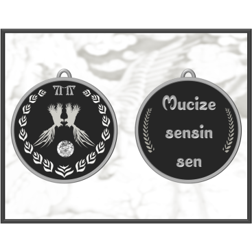 kolye ( logo olarakta kullanılacaktır ) yarışmasına tasarımcı FeritAliyev tarafından sunulan  tasarım 