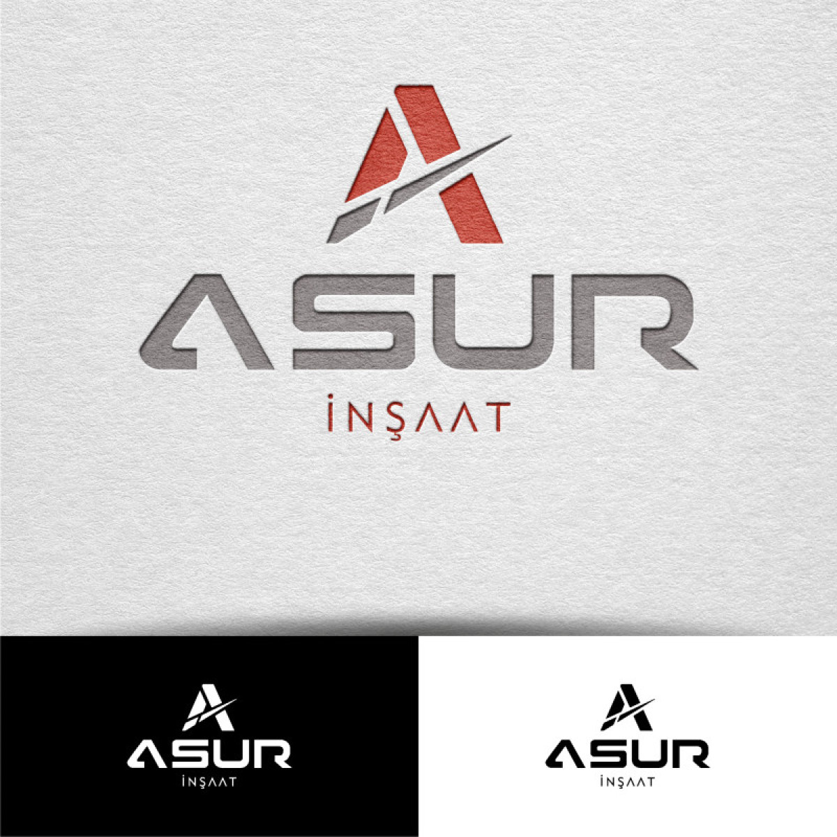 Tasarlayan Gökko0-ASUR İNŞAAT İÇİN LOGO TASARIM