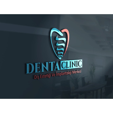 Diş kliniği logo tasarımı yarışmasına tasarımcı wAres tarafından sunulan  tasarım 