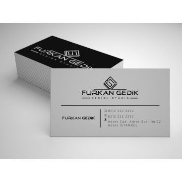 Mimarlık ofisi logo ve kartvizit tasarım yarışmasına tasarımcı Murat Altun  tarafından sunulan  tasarım 