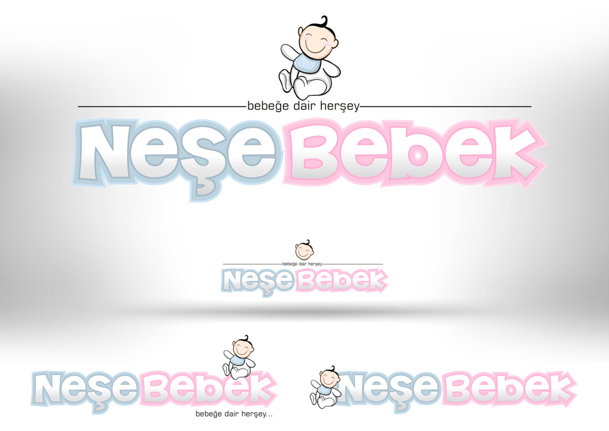 Tasarlayan osetmedya-NeşeBebek.com Logo Tasarımı 355x100 px