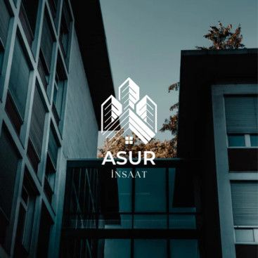 ASUR İNŞAAT İÇİN LOGO TASARIM yarışmasına tasarımcı Berat Öztürk tarafından sunulan  tasarım 