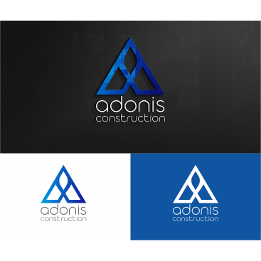 Adonis Construction Logo Tasarımı yarışmasına tasarımcı Volkan Güncü tarafından sunulan  tasarım 