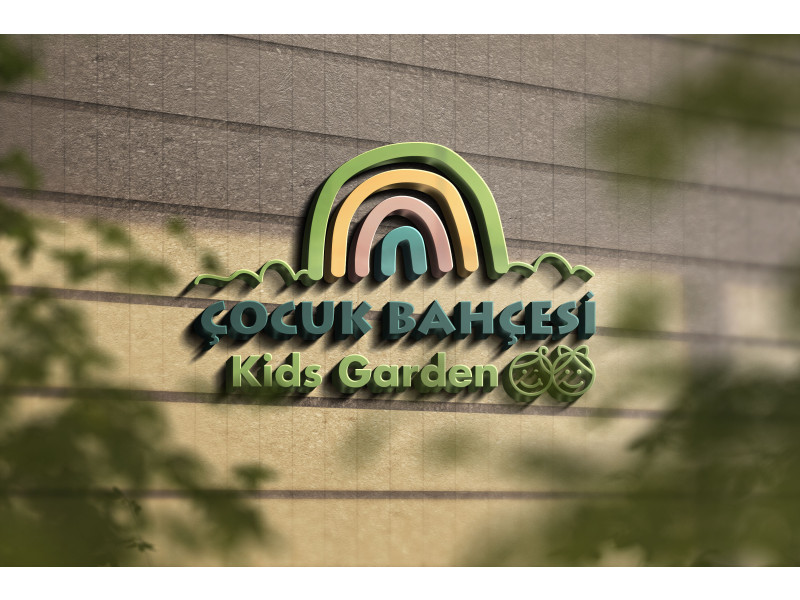 Kres gündüz cocuk bakimevi icin logo 