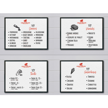 Fast Food Menüsü Tasarimi yarışmasına tasarımcı elifakay tarafından sunulan  tasarım 