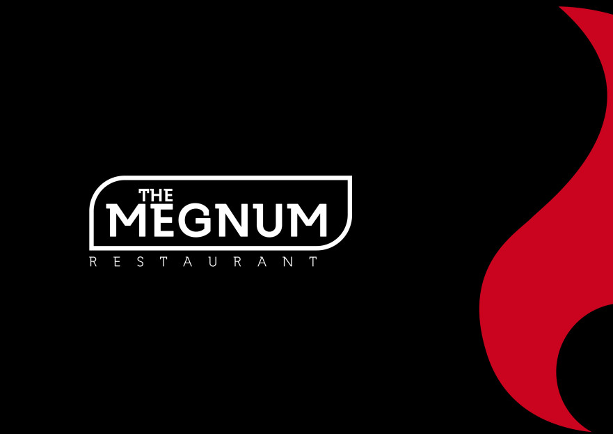 The Megnum Restoranı İçin Logo Tasarım. yarışmasına tasarımcı GrafikerBey tarafından sunulan  tasarım 